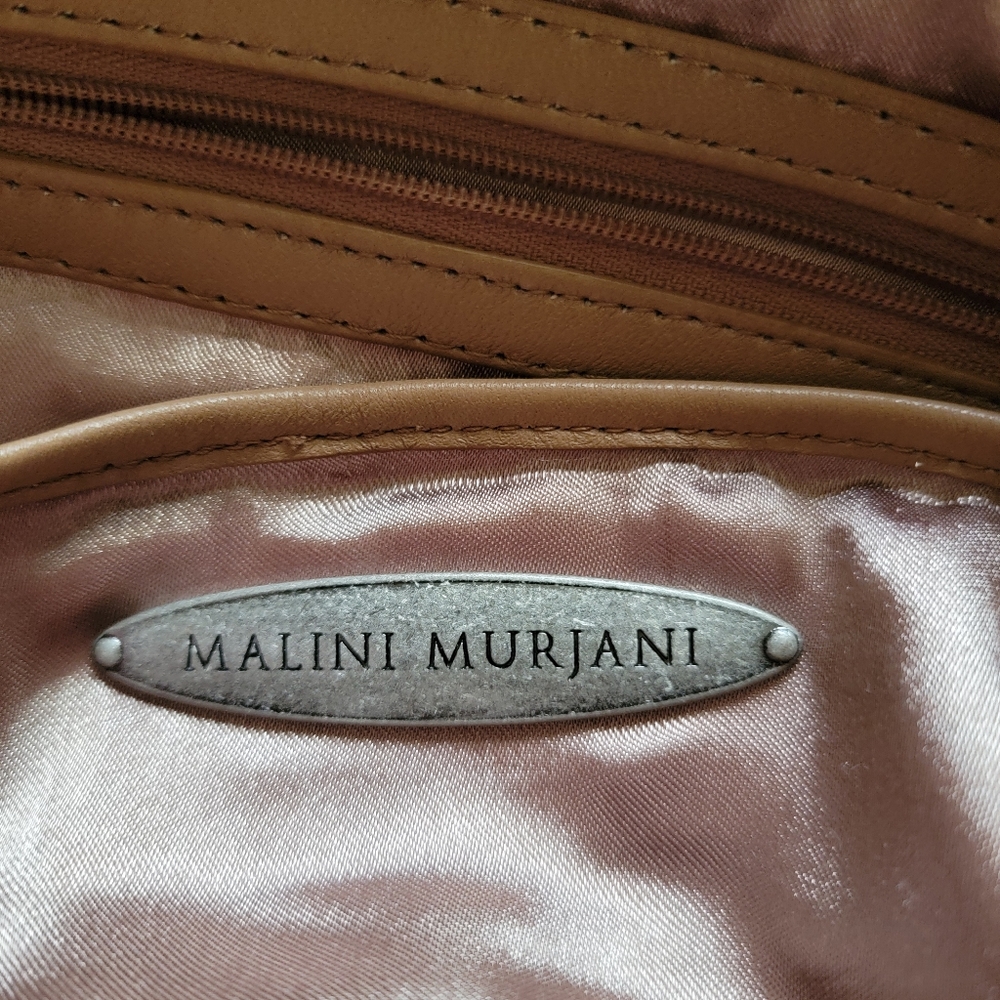 🔥SALE🔥MALINI MURJANI |SHOULDER  SPARKLY LEATHER HOBO BAG - Picture 2 of 16